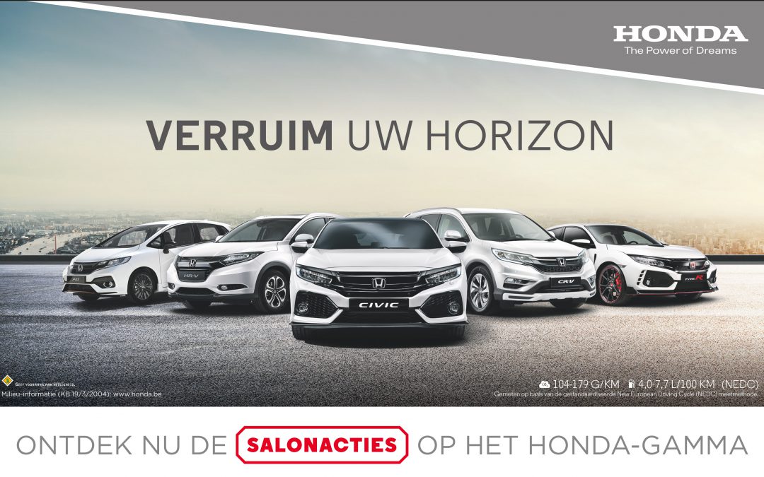 Honda Saloncondities 2019 met 0% Financiering!